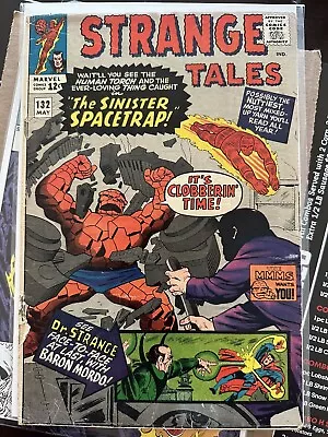 Buy Strange Tales #132 Nice Silver Age Dr. Strange, The Thing Marvel Comic 1965 Good • 15.99£