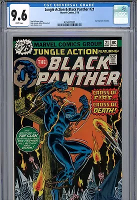 Buy Jungle Action & Black Panther #21 (1976) Marvel CGC 9.6 White John Romita • 191.33£