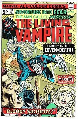 Buy Marvel US Comics' The Living Vampire - The Man Called Morbius #30 October 1975 • 1.25£