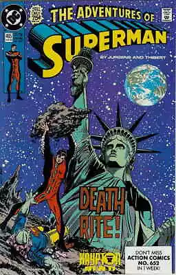 Buy Adventures Of Superman #465 VF; DC | Statue Of Liberty Cover - We Combine Shippi • 5.58£