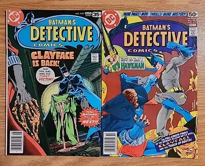 Buy Batman's Detective Comics 478-479 1st Full Appearance 3rd Clayface Preston Payne • 19.76£