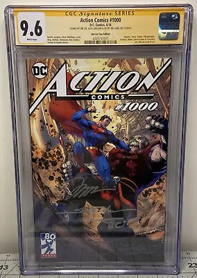 Buy Action Comics #1000 Tour Ed Cgc Ss 9.6 Nm+ 3x Signed By Lee, Sinclair & Williams • 174.75£