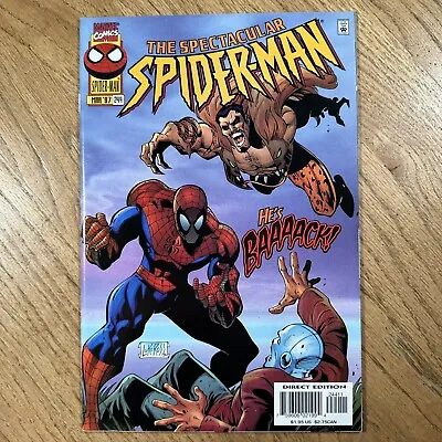 Buy Spectacular SpiderMan #244 1st Alexei Kravinoff Marvel 1997 VFNM Kraven Movie • 9.43£