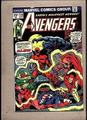 Buy Avengers #126_august 1974_fine_klaw_black Panther_bronze Age Marvel! • 2.20£