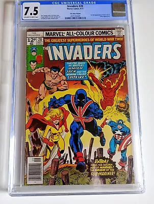 Buy The Invaders  20 Cgc 7.5 Marvel Cap America 1st App Union Jack Sub Mariner • 85£