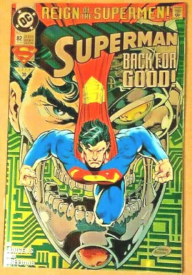 Buy Superman #82 Reign Of The Supermen Superboy Steel Chromium Variant NM • 11.38£