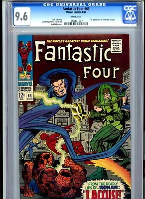 Buy CGC 9.6 Fantastic Four #65 1st Appearance Of Ronan The Accuser • 1,601.22£