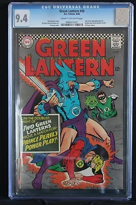 Buy Green Lantern #45 - Dc Comics 1966 - Slabbed Cgc 9.4 • 550.32£
