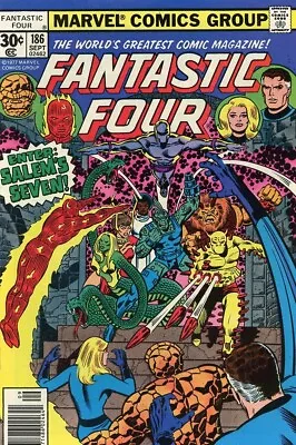 Buy Marvel Comics Comic Book #186 Fantastic Four Sept 1977 Grade VF+ 8.5 • 6.35£