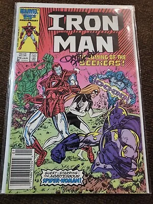 Buy Iron Man #214 25th Anniversary Signed By Danny Fingeroth  No Coa • 19.78£