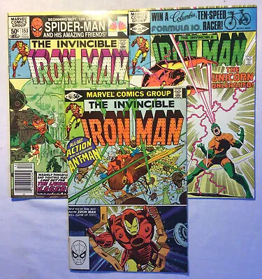 Buy Iron Man. #151. #153. #154. 1991-1992. Marvel Comics. • 12£