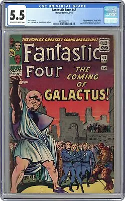 Buy Fantastic Four #48 CGC 5.5 1966 4301298019 1st App. Galactus, Silver Surfer • 1,888.23£