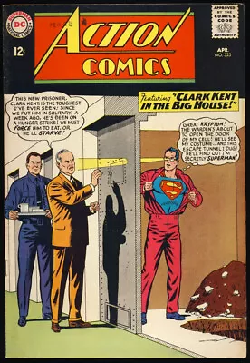 Buy ACTION COMICS #323 1965 VF+ 8.5 SUPERMAN  Clark Kent In The Big House  SUPERGIRL • 51.38£