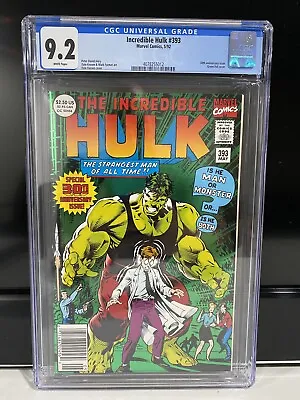 Buy Incredible Hulk #393 CGC 9.2 1992 Marvel Comics 30th Anniversary Foil Cover • 31.67£