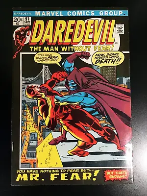 Buy Daredevil #91 - Marvel Comics 1972 - Mr. Fear! - Vf/nm • 43.61£