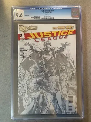 Buy Justice League #1 - Oct 2011 - Limited 1:200 Sketch Variant - Minor Key  CGC 9.6 • 67.29£