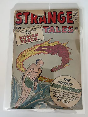 Buy Strange Tales 107  Human Torch Versus Sub-mariner  (1963) • 126.13£