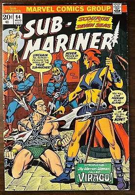 Buy SUB-MARINER #64 & #65 VF+ 8.5 Perfect Bright Colors ! White Pages ! Nice One ! • 95.39£