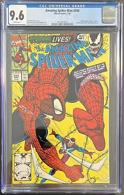 Buy Amazing Spider-Man #345 CGC 9.6 WHITE PAGES! 🔥🔑 • 56.29£