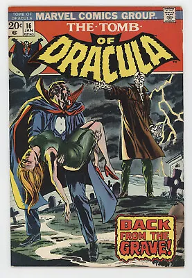 Buy Tomb Of Dracula 16 Marvel 1974 FN Vampire 1st Doctor Sun GGA Marv Wolfman • 17.59£