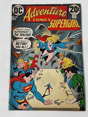 Buy Adventure Comics 423 DC Comics Supergirl JLA Batman Superman Bronze Age 1972 • 13.60£