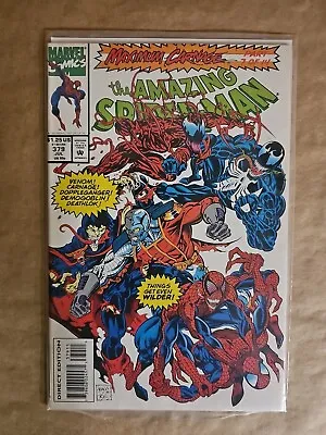 Buy The Amazing Spider-Man #379 Maximum Carnage Part 7 Of 14! 1992 Marvel Comic NM • 4.77£
