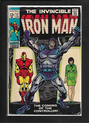 Buy Iron Man #12 (1969): 1st Appearance Of Controller! Silver Age Marvel Comics! VG+ • 22.45£