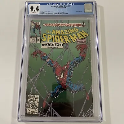 Buy Amazing Spider-Man #373 CGC 9.4 White Pages Venom Backup Story! Marvel 1993 • 63.95£