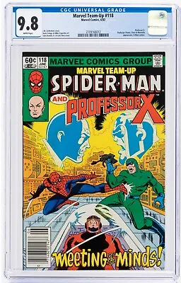 Buy Marvel Team-Up 118 Newsstand CGC 9.8 Spider-Man Professor X White Pages 1982 • 176.60£