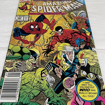 Buy Amazing Spiderman #343 NEWSSTAND (1991) Marvel 1st Cameo Cardiac High Grade • 10.46£