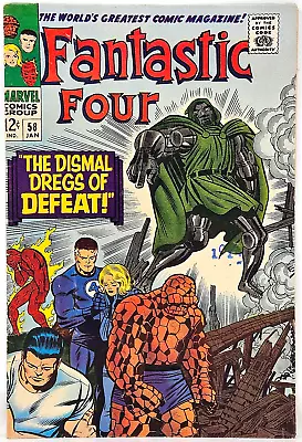 Buy Marvel Comics Group Fantastic Four #58 Doctor Doom 7.0 FN/VF Stan Lee Jack Kirby • 35.57£