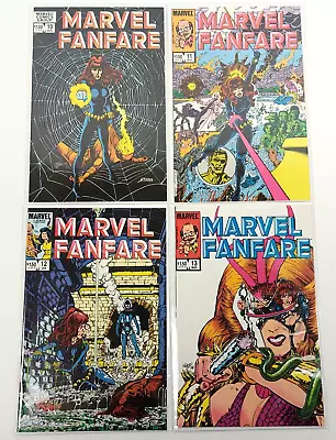 Buy Lot 4 Marvel Fanfare #10 11 12 13 1st Iron Maiden Complete Black Widow Saga 1983 • 19.91£