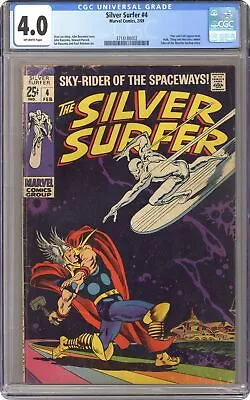 Buy Silver Surfer #4 CGC 4.0 1969 3718188002 • 463.72£