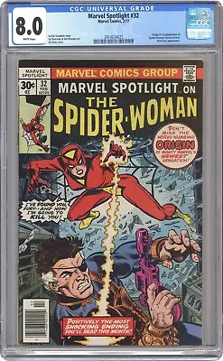 Buy Marvel Spotlight #32 CGC 8.0 1977 3914624025 1st App. And Origin Spider-Woman • 92.37£