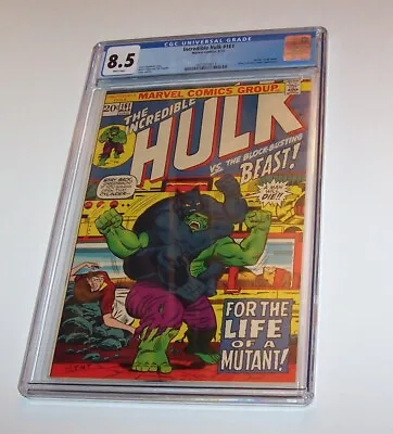 Buy Incredible Hulk #161 - Marvel 1973 Bronze Age Issue - CGC VF+ 8.5 • 100.08£