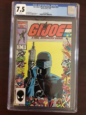 Buy CGC 7.5 G.I. JOE 53 25th Anniversary Cover White Pages • 39.44£