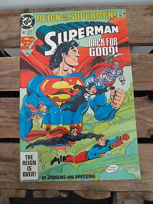 Buy Superman #82 Comic DC Comics Reign Of The Supermen 1993 • 4.99£