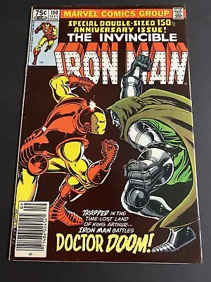 Buy Iron Man 150 Newsstand. Classic Iron Man V Doom Cover. Beautiful VF Copy, Marvel • 71.26£