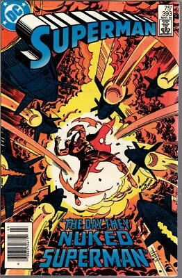 Buy SALE! Superman #393 ~ March 1984 ~ 9.0 VF/NM ~ Master Jailer Nuclear Missiles • 7.83£