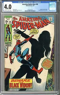 Buy Amazing Spider-man #86 CGC 4.0 • 96.41£