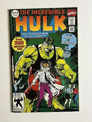 Buy Incredible Hulk #393 Marvel Comics 1st Print Foil Cover 1992 • 7.92£