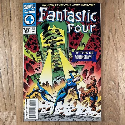Buy Fantastic Four #391 Galactus Cover 1st App Vibraxas Marvel Comics 1994 NM 🔥🔑 • 11.15£