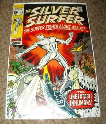 Buy Silver Surfer 18 - Inhumans - 1970 Bronze Age - Fine /very Fine 7.0 • 31.96£
