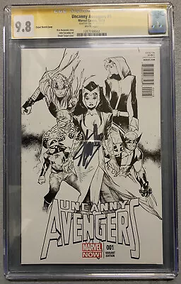 Buy Uncanny Avengers #1 1:200 Coipel Sketch Variant Stan Lee SS CGC 9.8 1317199002 • 1,400£