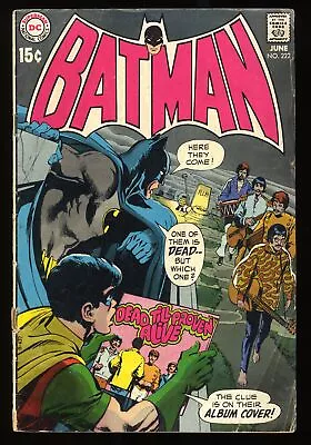 Buy Batman #222 VG 4.0 Dead... Till Proven Alive! Beatles Cover! Neal Adams Art!! • 94£