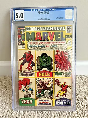 Buy Marvel Tales #1 (5.0) Marvel Tales;ORIGINS- Spiderman, Hulk, Iron Man,Thor,Fury • 333.80£