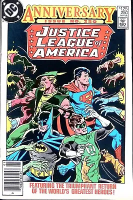 Buy Justice League Of America #250 - Milestone Issue - McDonnell Cover - Newsstand! • 3.95£