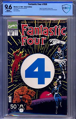 Buy Fantastic Four #358 CBCS 9.6 Art Adams, Marvel's 1st Die-Cut Cover,  Death  Lyja • 36.18£