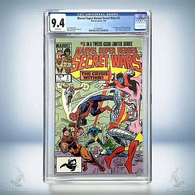 Buy Marvel Super Heroes Secret Wars #3 (Marvel 1984) CGC 9.4 | 1st Volcana & Titania • 70£