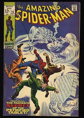 Buy Amazing Spider-Man #74 FN+ 6.5 Silvermane Appearance!! Marvel 1969 • 44.15£